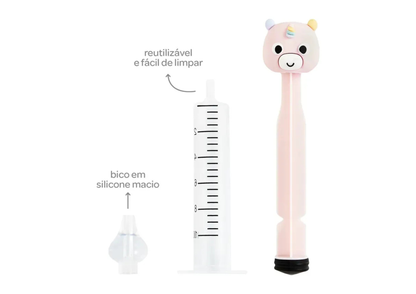 Jeringa para Lavado Nasal Unicornio Rosa - Buba