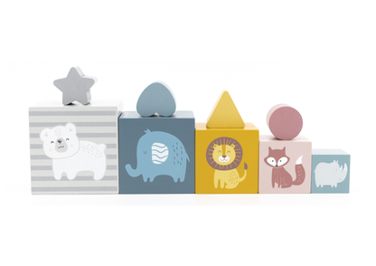Cubos Encastrables y Apilables Montessori + 12Meses