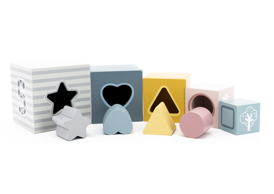 Cubos Encastrables y Apilables Montessori + 12Meses