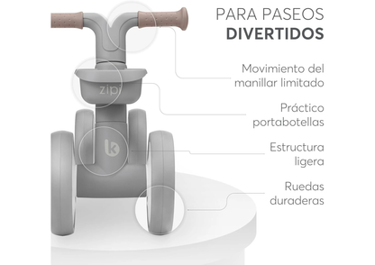 Buggy Bici ZIPI Kikkaboo - Gris