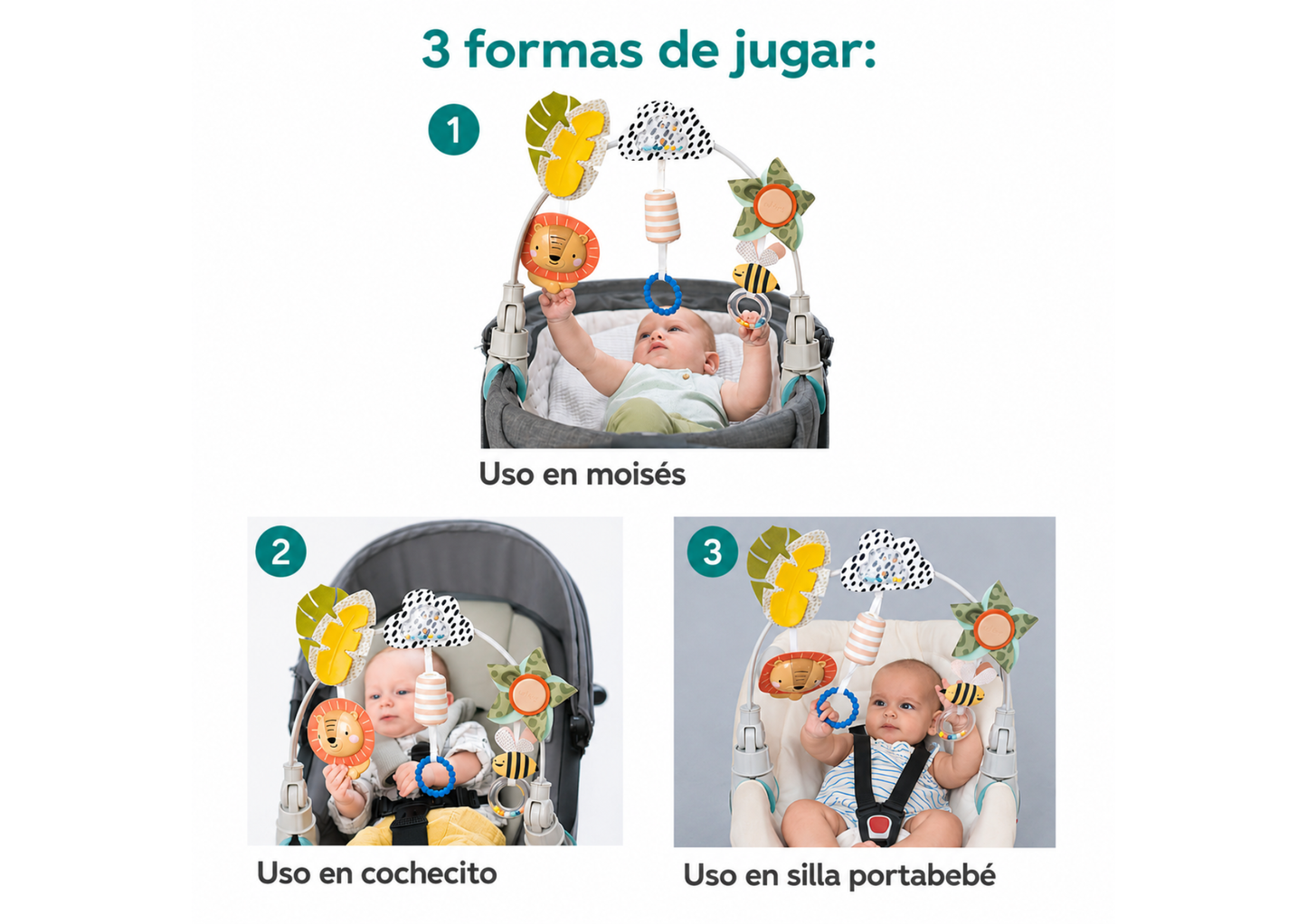 Barra de Actividades Savannah para Cochecito o Gimnasio 0m+