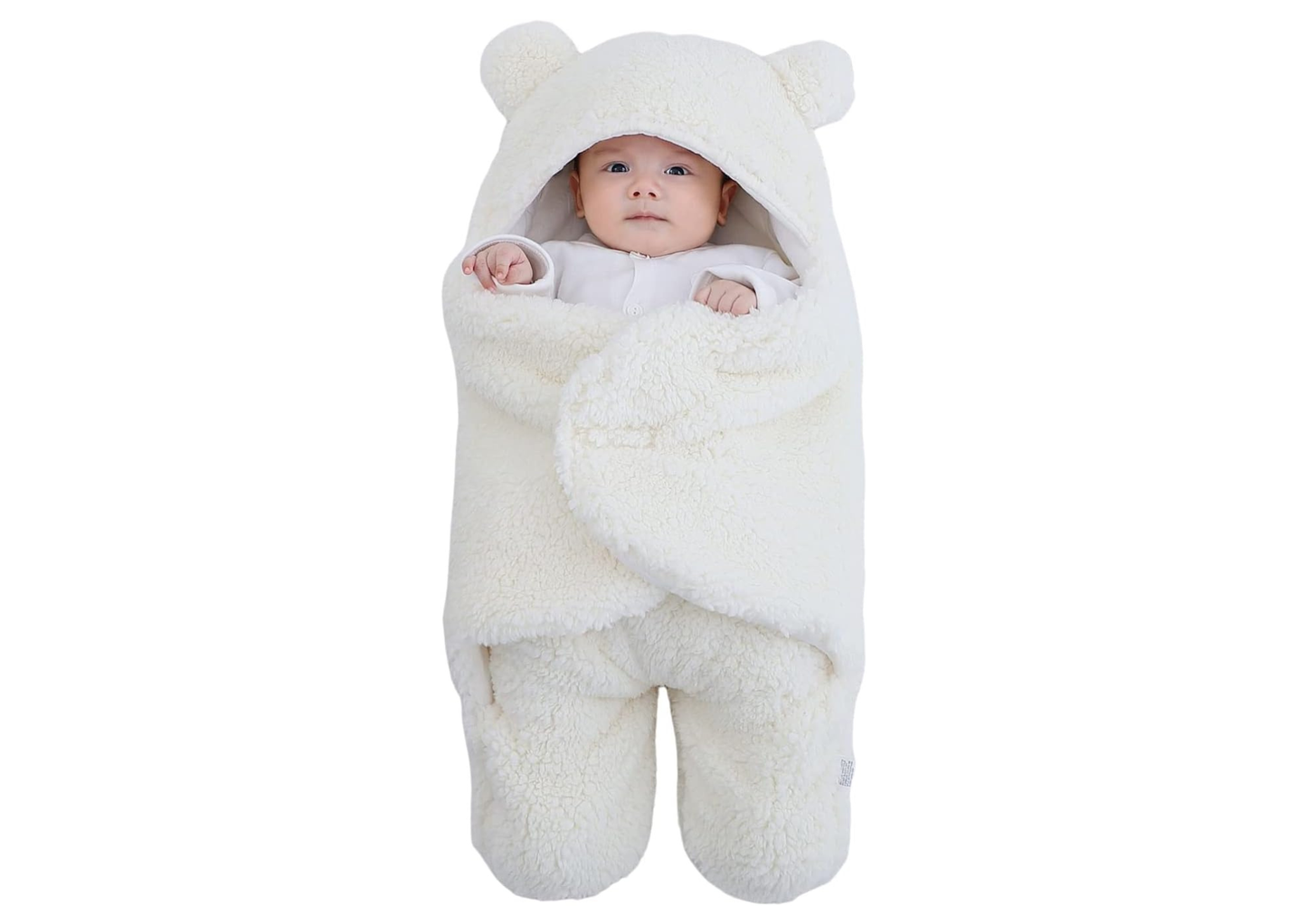Manta Envolvente de Corderito para Bebé - Saco de Dormir
