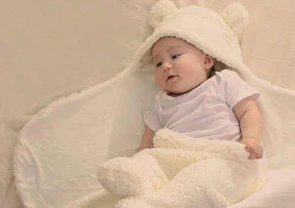 Manta Envolvente de Corderito para Bebé - Saco de Dormir