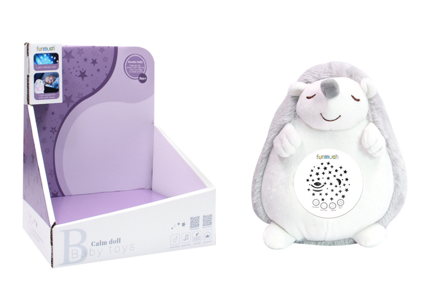 Lampara Veladora Erizo De Peluche Con Música