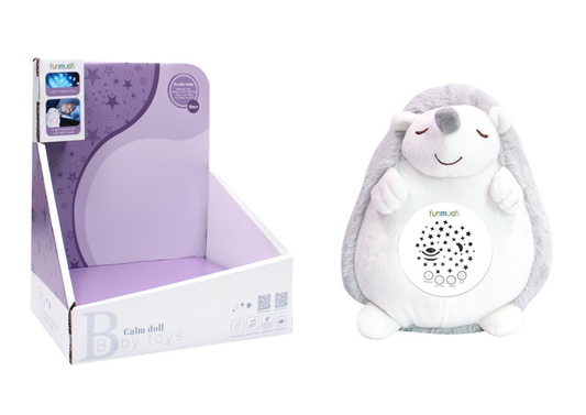 Lampara Veladora Erizo De Peluche Con Música