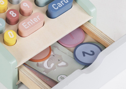 Caja Registradora de Madera Montessori x19 Piezas - Polar B