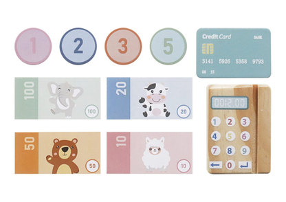 Caja Registradora de Madera Montessori x19 Piezas - Polar B