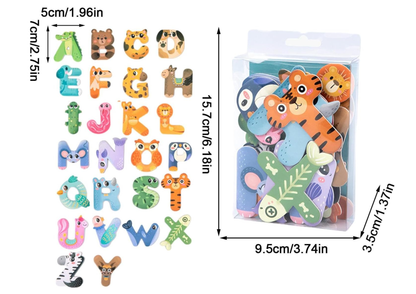 Alfabeto Magnético de Animales para Niños - Juego Educativo