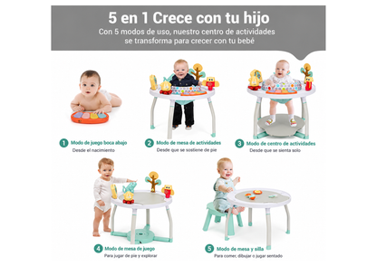 Mesa de Actividades 5 en 1 para Bebé +4M - Centro Didáctico