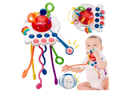 Juguete Sensorial Montessori de Silicona - Mordillo para Bebé