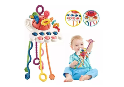 Juguete Sensorial Montessori de Silicona - Mordillo para Bebé