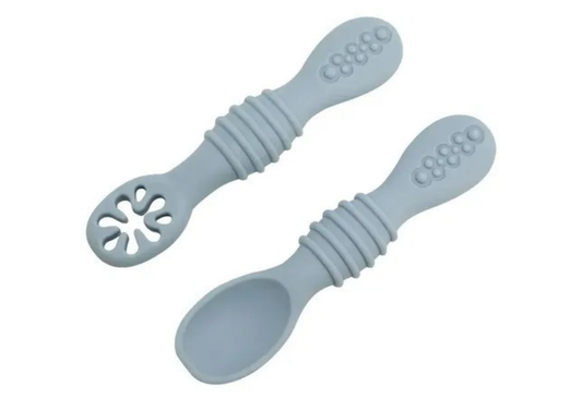 Set de Cubiertos BLW de Silicona para Bebé +4M