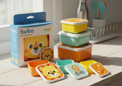 Set x 3 Tuppers Leon - Bubazoo