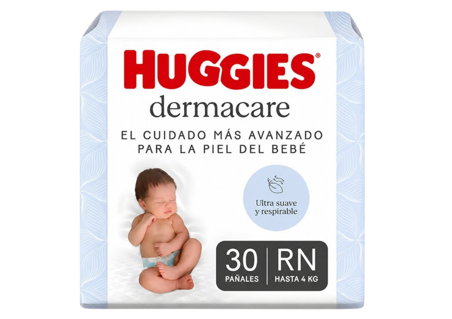 Pañales Huggies Dermacare RN - 30 unidades