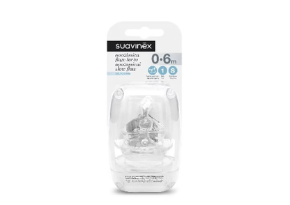 Pack x2 Tetinas Anatómicas de Silicona Flujo S 0-6M