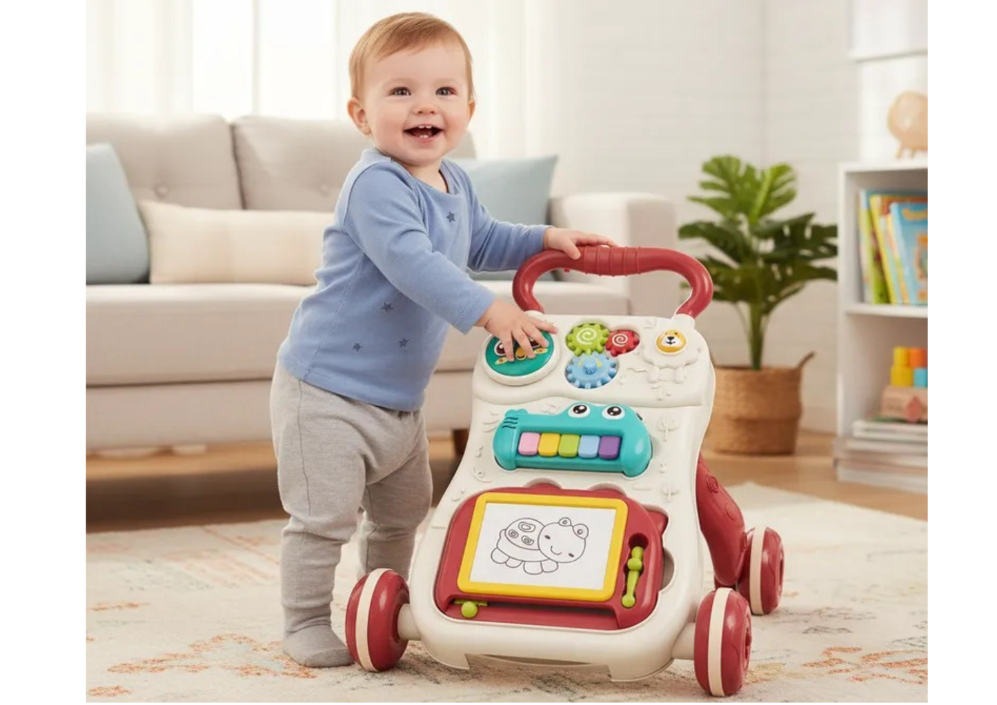 Caminador para Bebé con Accesorios y Música - Akas