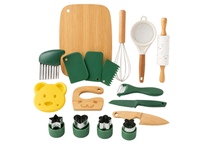 Kit de Cocina de Madera para Niños con Accesorios