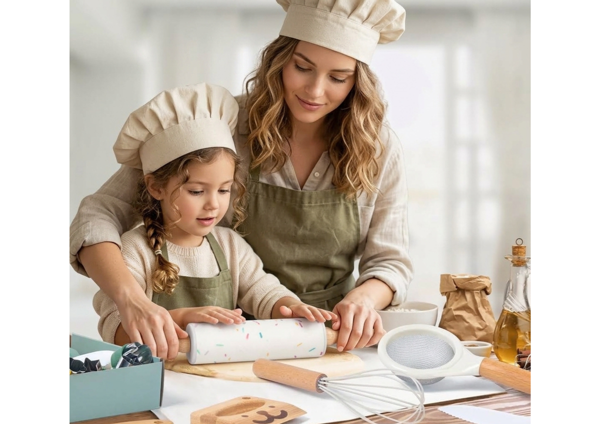 Kit de Cocina de Madera para Niños con Accesorios