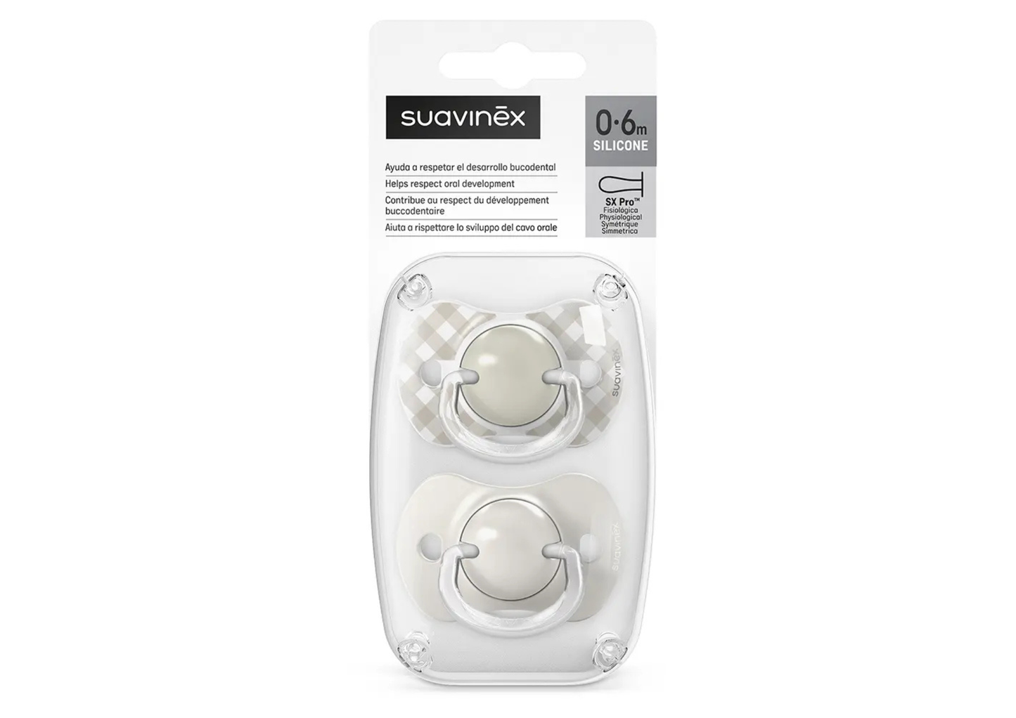Pack x2 Chupetes SX Pro Fisiológicos 6-18M - Suavinex