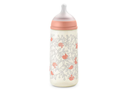 Mamadera Suavinex SX Pro 360 ml +6M - Rosada Birdies
