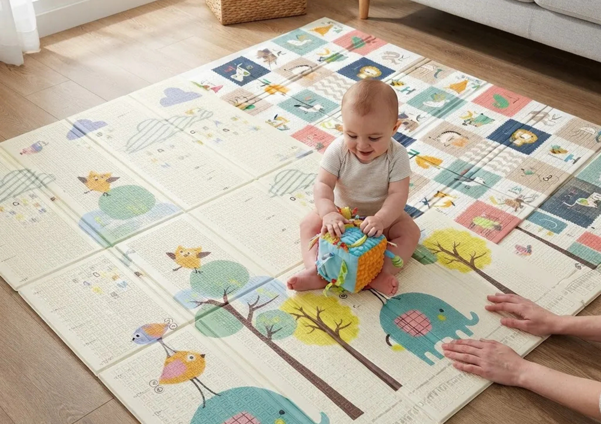 Alfombra Antigolpes para Bebé Reversible 1,5 x 2 m - Akas