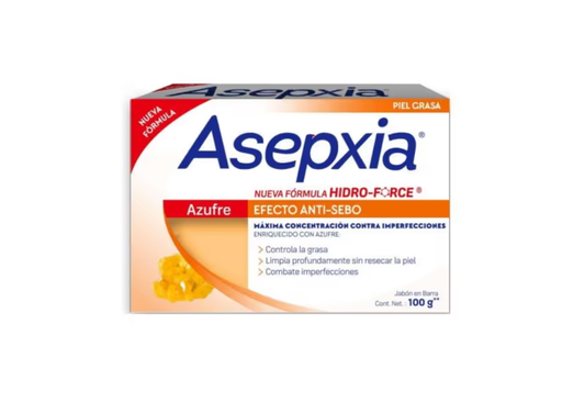 Jabón en Barra Azufre Asepxia 100 gramos
