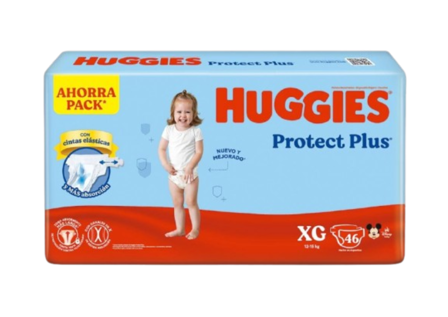 Pañales Huggies Protect Plus XG - 46 unidades
