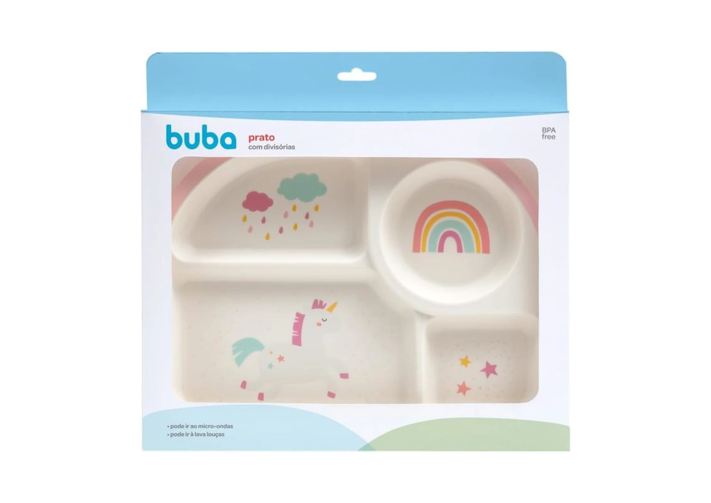 Plato con Divisiones Rosa - Buba