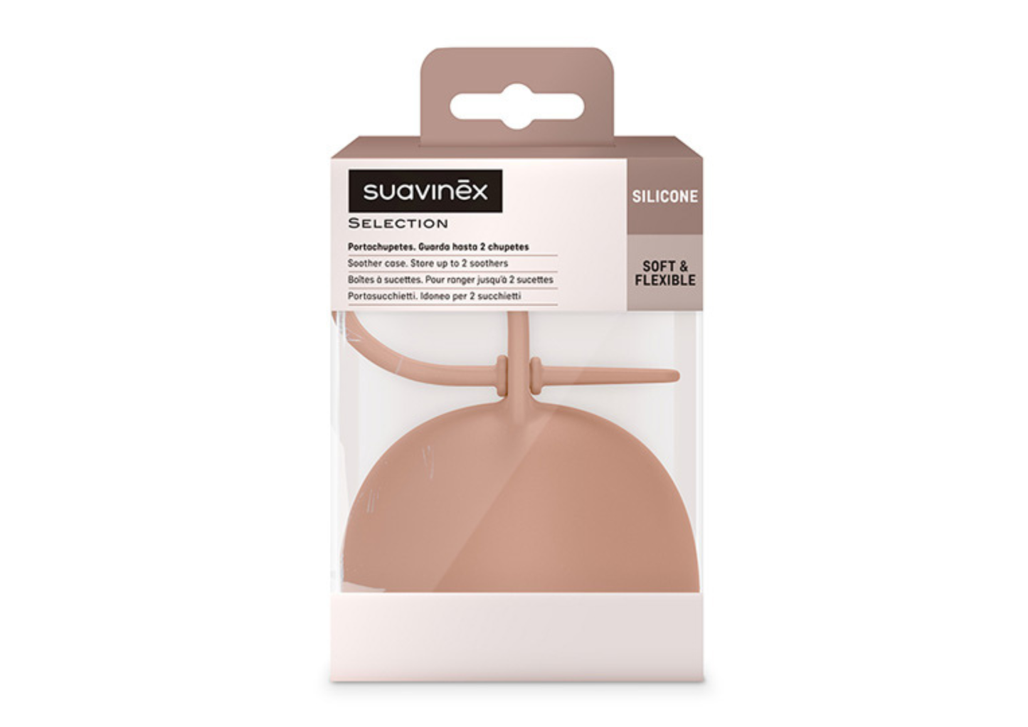 Porta Chupetes Essence Suavinex - Rojo Teja