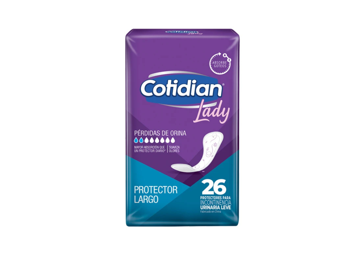 Protector largo Cotidian Lady 26 unidades