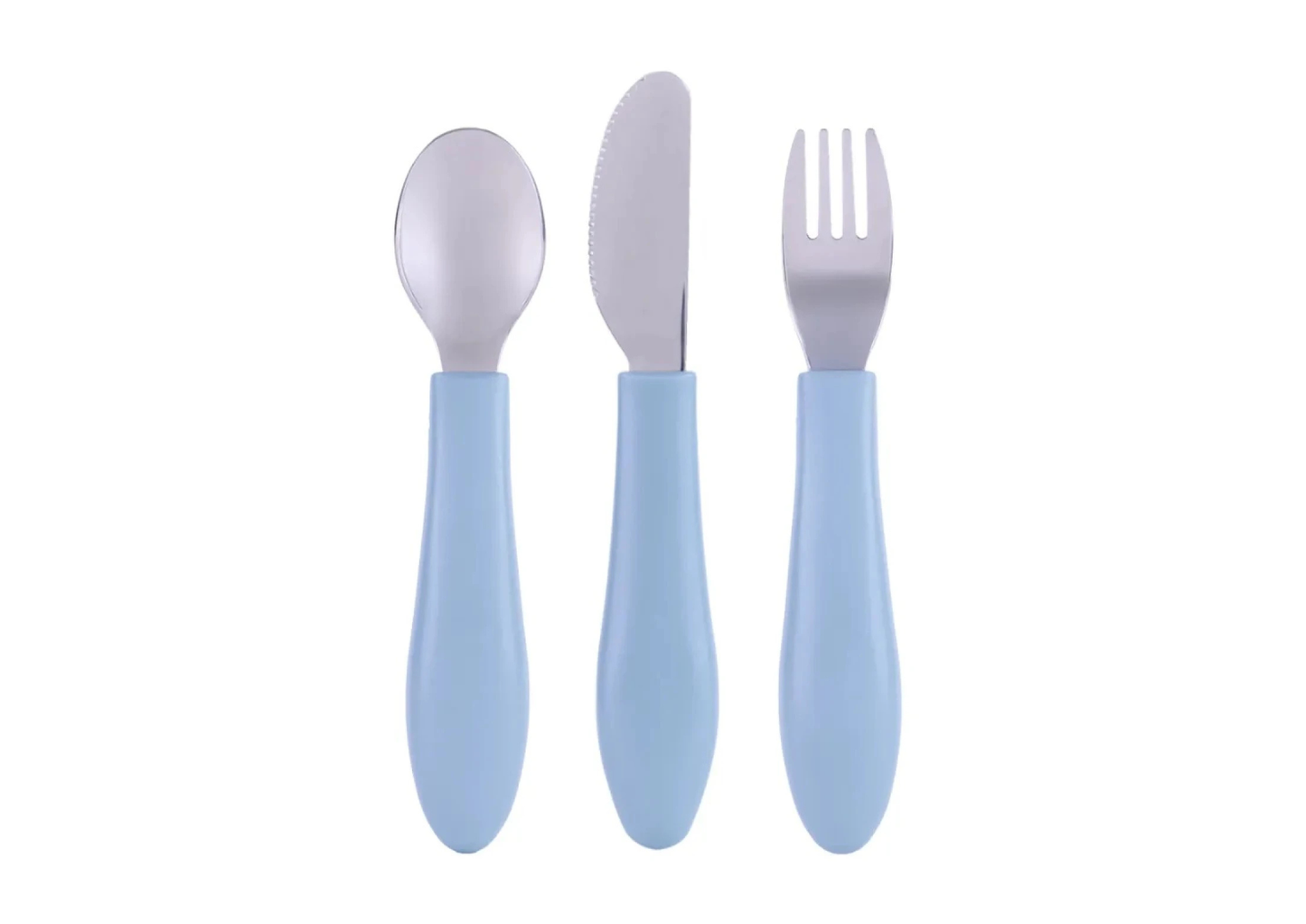 Set x3 Cubiertos de Acero Inoxidable - Azul