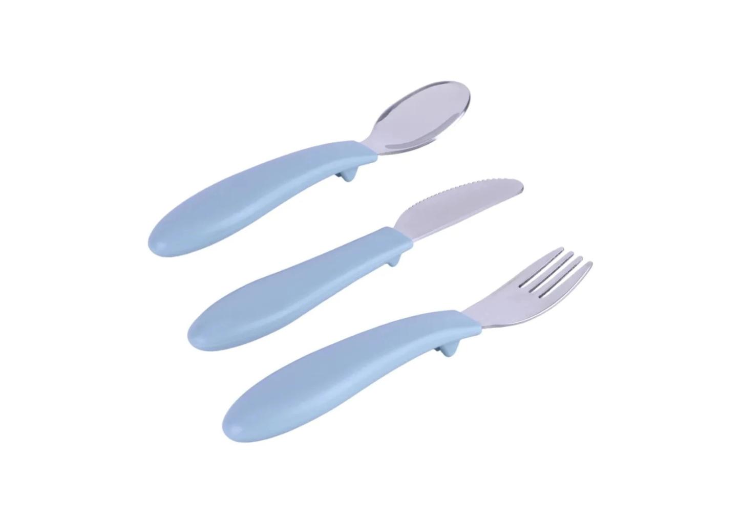 Set x3 Cubiertos de Acero Inoxidable - Azul