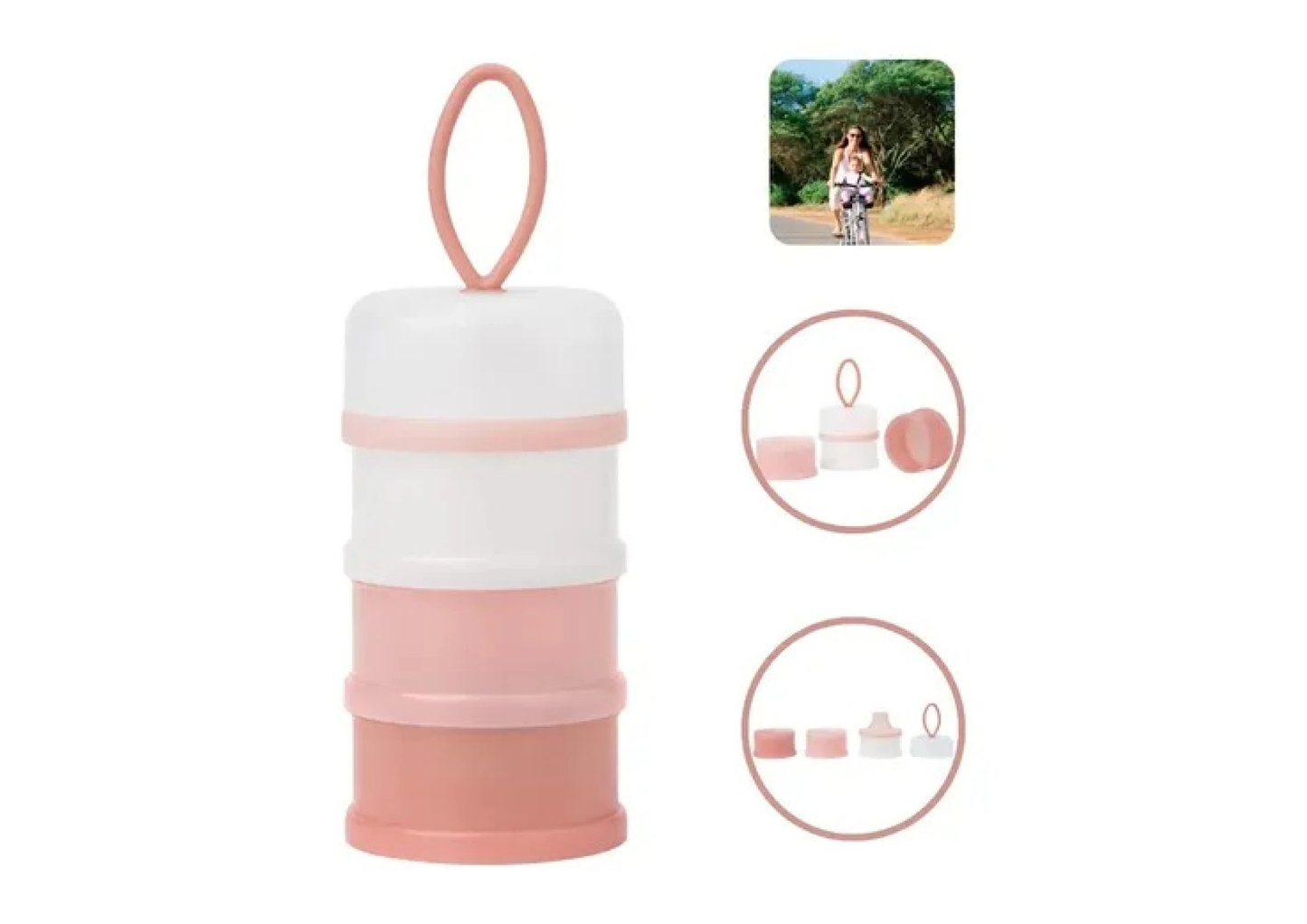 Dispensador de Complemento Rosa - Buba