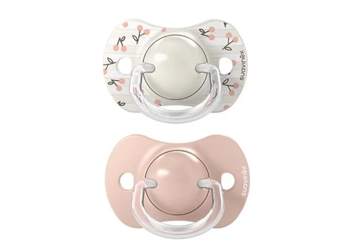 Pack x2 Chupetes Fisiológicos 0-6M Suavinex Rosa - Birdies