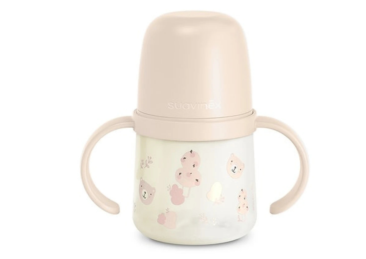 Vaso con Asas 150ml +6M Suavinex - Rosa