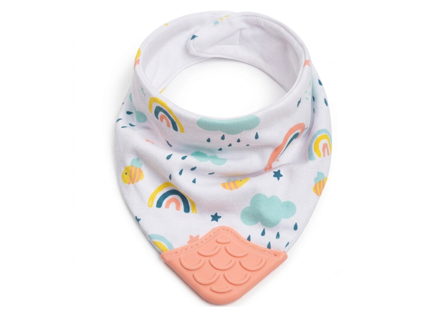 Babero Bandana con Mordillo BUBA - Arcoiris Rosa