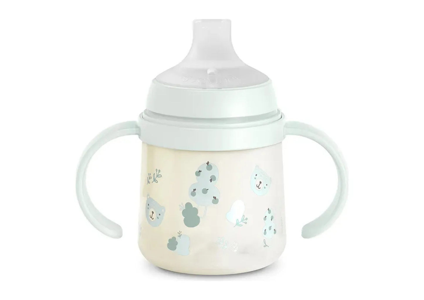 Vaso con Asas 150ml Suavinex +6M - Verde agua