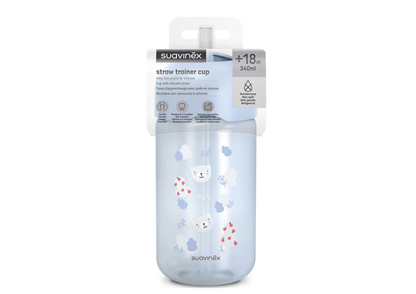Vaso Sorbito 340ml +18M Suavinex Prints Azul