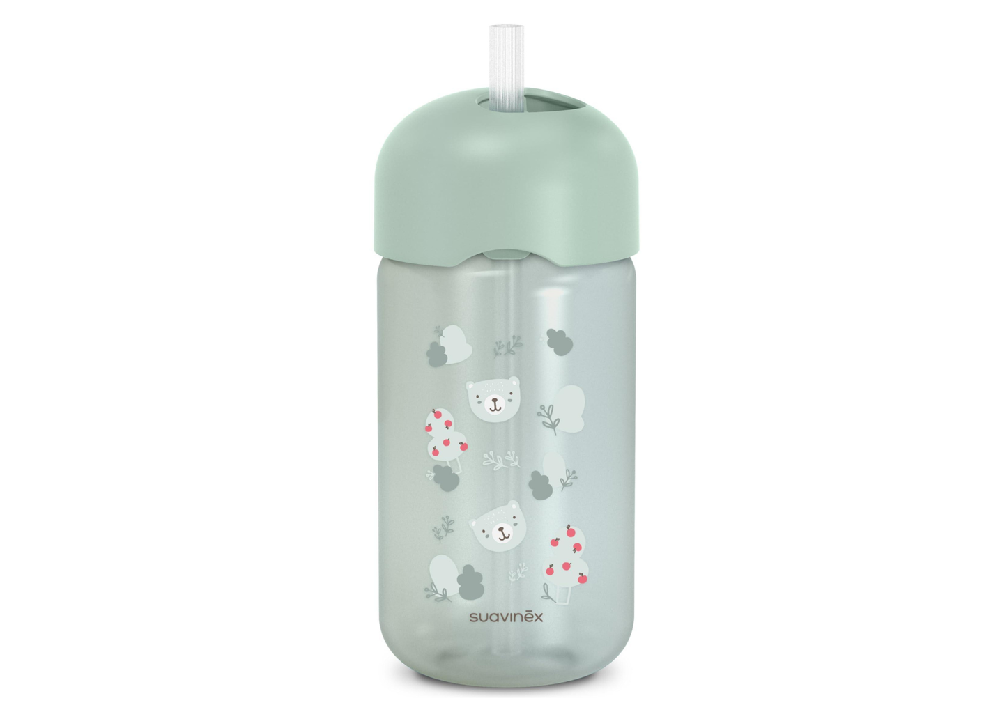 Vaso Con Sorbito Antiderrame 340Ml - Verde Suavinex