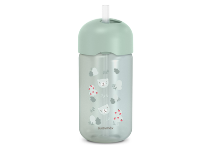 Vaso Con Sorbito Antiderrame 340Ml - Verde Suavinex