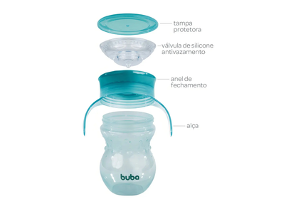 Vaso 360° Antiderrame Buba - Azul