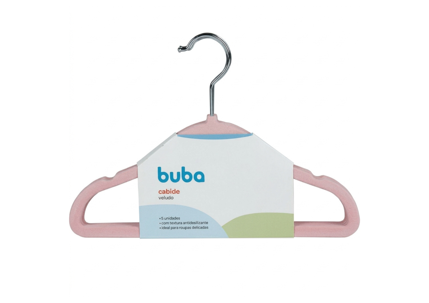 Set x 5 Perchas Infantiles Rosadas - Buba
