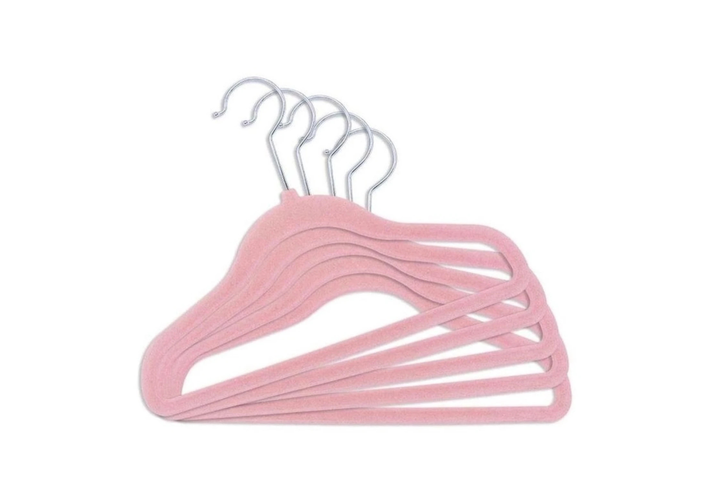 Set x 5 Perchas Infantiles Rosadas - Buba