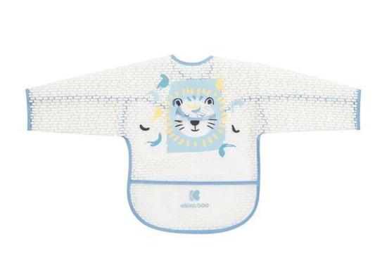 Babero con Mangas León Azul - Kikkaboo