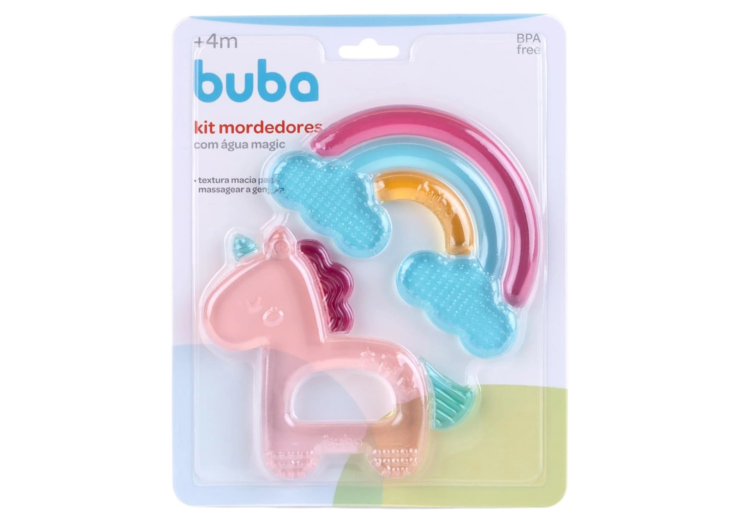 Set x2 Mordillo en Gel para Bebé Rosa - Buba