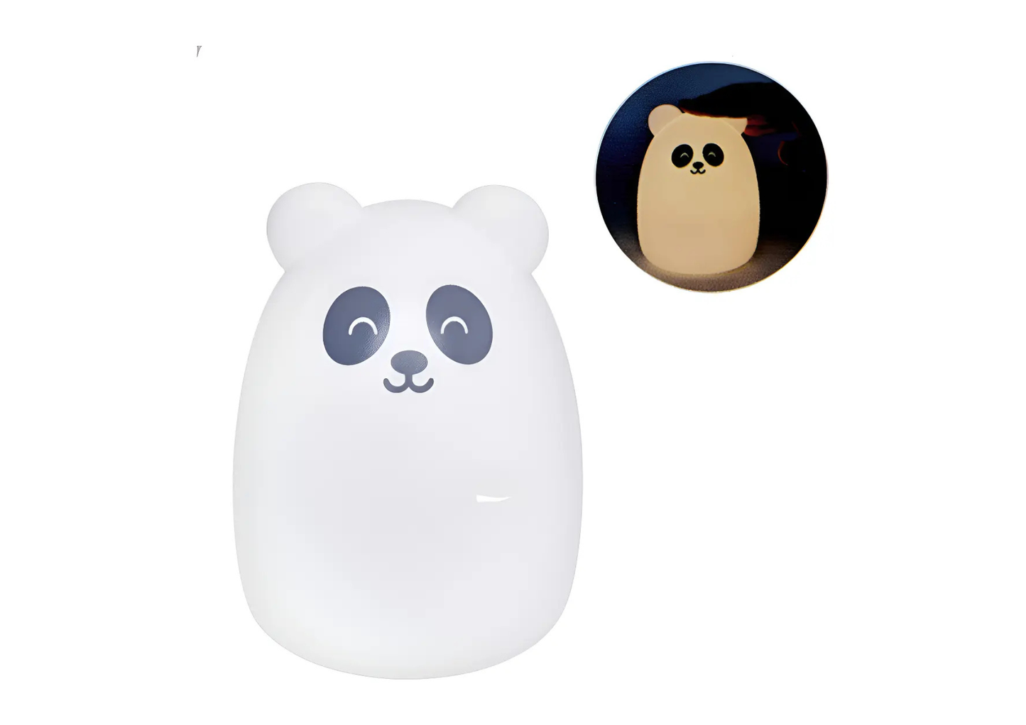 Lámpara Veladora LED de Silicona Panda - Buba