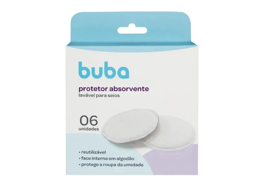 Protectores Mamarios Reutilizables Lactancia 6 unidades Buba