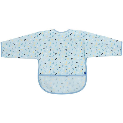 Babero con Mangas Long Sleeve Kikkaboo - Azul