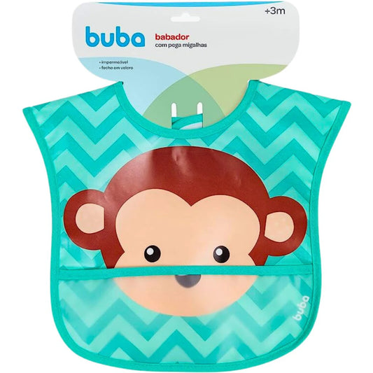 Babero Impermeable con Bolsillo y Velcro Buba - Mono