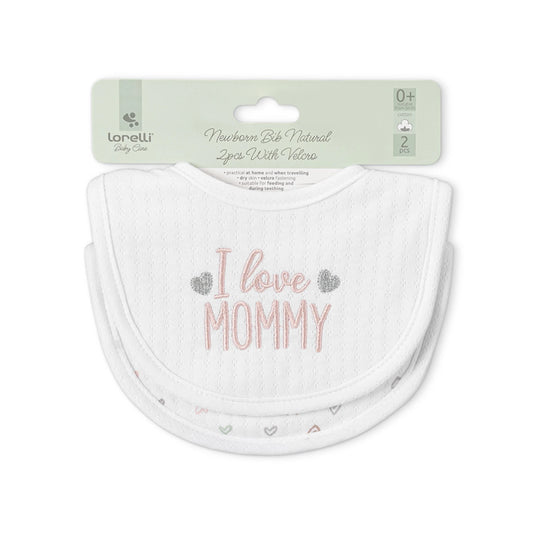 Set 2 Baberos Muselina Lorelli - Rosa